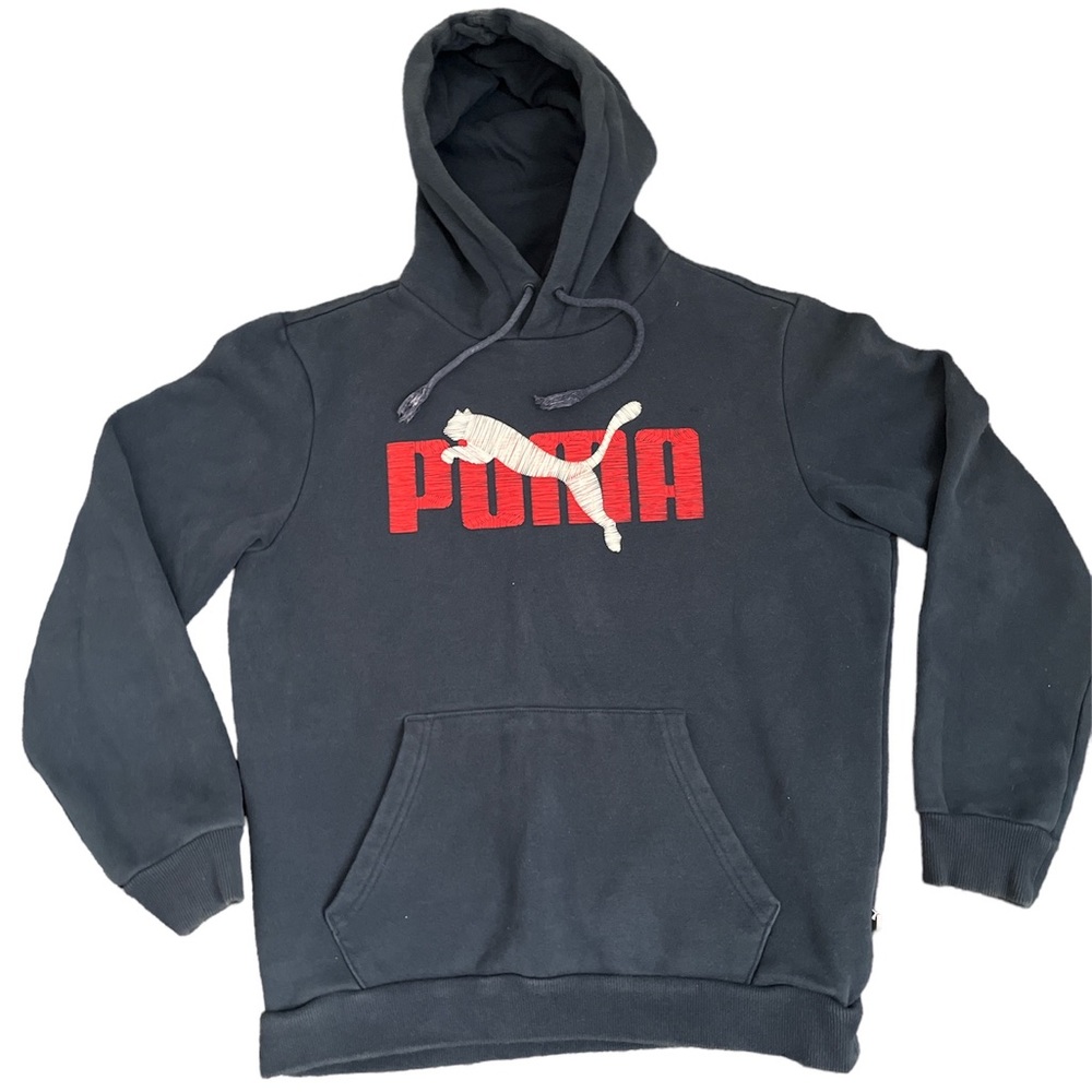 Puma youth size S Navy Blue Hooded sweatshirt